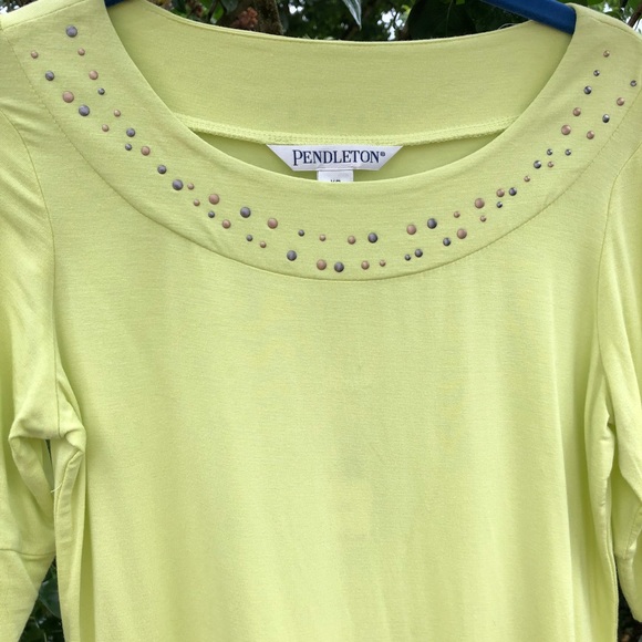 🆕 $78 Pendleton XS peridot green top Savannah - Picture 3 of 9